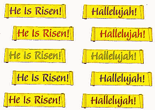 He is Risen Easter Banner Stickers