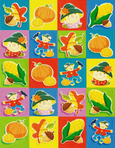 Harvest Themed Thanksgiving Stickers