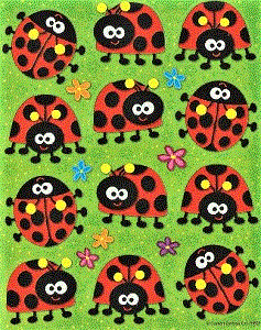 Spotted Ladybug Stickers