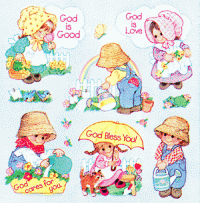 God is Loves Garden Kids Christian Stickers