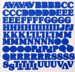 ABC & 123 Stickers - 5/8 Inch Blue