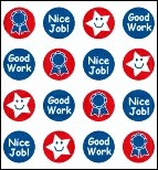Mini Nice Job Chart Stickers