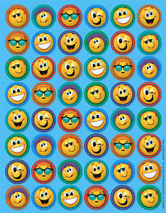 Cute Emoticon Smiley Stickers