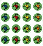 Mini Tree Frog Stickers