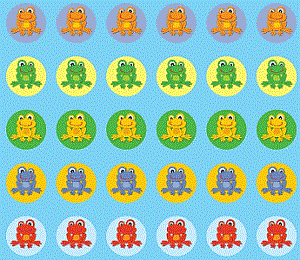 Funky Frog Mini Stickers