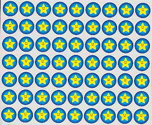 Happy Star Mini Stickers - 90 pc