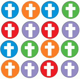 Colorful Mini Cross Chart Stickers
