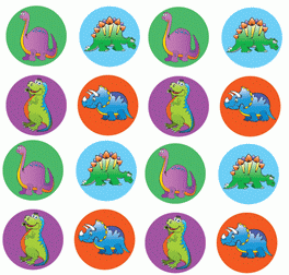Dinosaur Mini Chart Stickers
