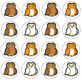 Hoot Owl Mini Chart Stickers