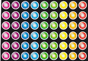 Rainbow Dot Stickers - 90 pc