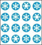 Mini Snowflake Chart Stickers