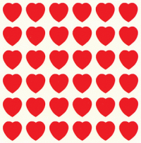 Red Heart Mini Stickers