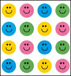 Mini Happy Face Chart Stickers