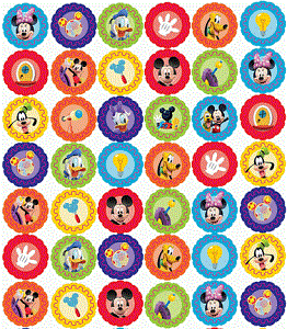 Mini Mickey Mouse Gear Stickers