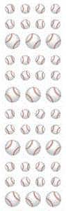 Mini Baseball Stickers
