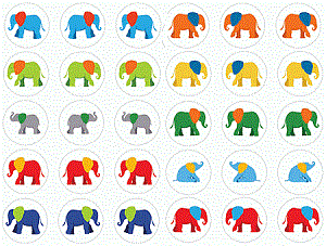 Mini Elephant Stickers
