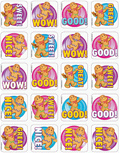 Gingerbread Man Scented Stickers
