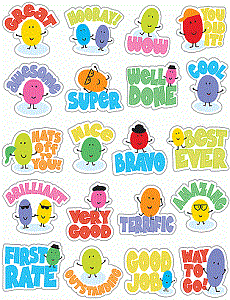 Scented Motivational Jelly Bean Stickers