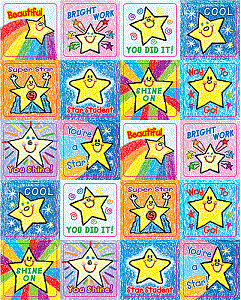 Kid Drawn Star Stickers