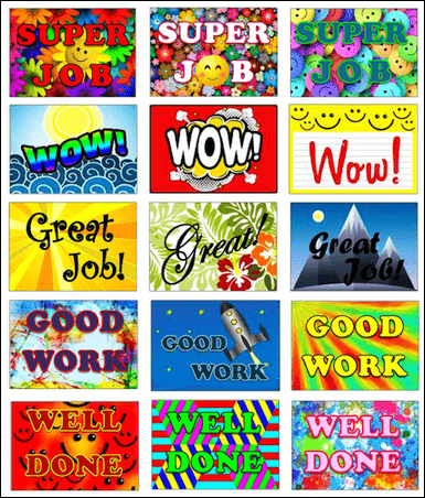 Super Job Smile Stickers