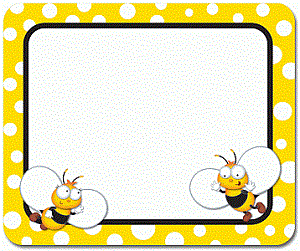 Cutest Honey Bee Name Tag Stickers