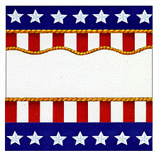 Flag Banner Name Tag Stickers