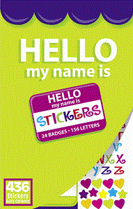 Hello Name Tag Sticker Book