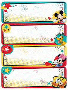 Mickey Mouse Name Tags
