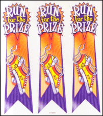 Run for the Prize Reward Ribbon Stickers