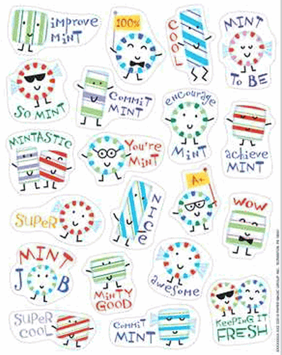 Funny Mint Scented Stickers