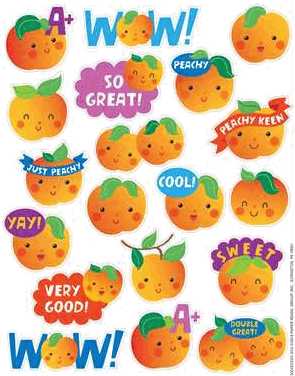 Peachy Keen Scented Stickers