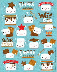 Marshmallow Smores Scented Stickers