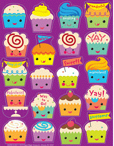Yummy Cupcake Scented Stickers