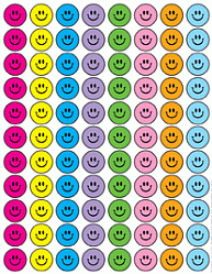 Mini Smiley Face Dot Stickers