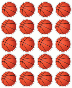 Realistic Basketball Stickers