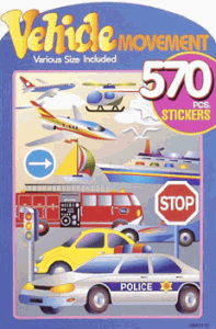 Vehicle Sticker Book