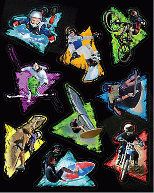 Extreme Sport Stickers - Only 6 Left