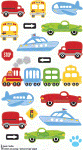 Toddler Car Themed Stickers