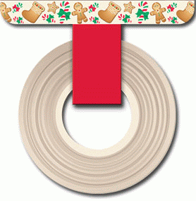 Gingerbread Christmas Cookies Sticker Tape