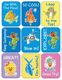 Suzy Zoo Water Fun Glitter Stickers