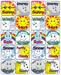Weather Forecast Calendar Stickers