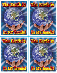 Earth in My Hands Badge Stickers