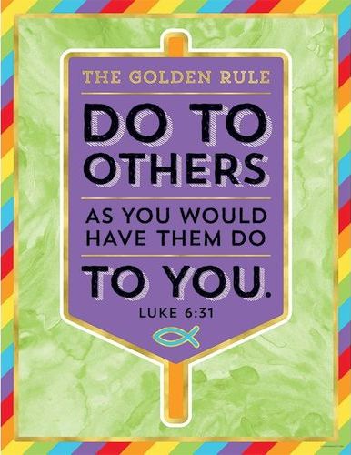 Do Unto Others Golden Rule Kids Poster