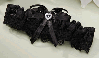 Black Lace Garter Belt