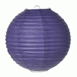 Paper Lantern - Ribbed Purple - 8 Inch