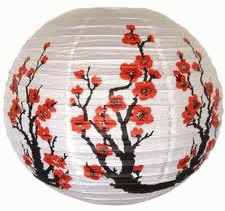 Paper Lantern - Cherry Blossoms Floral - 14 Inch