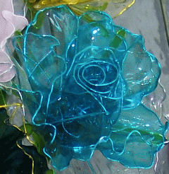 Sky Blue Crystal Rose