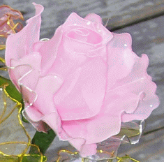 Pink Opaque Crystal Rose