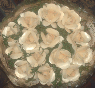 Wooden Rose Bouquets - Off-White