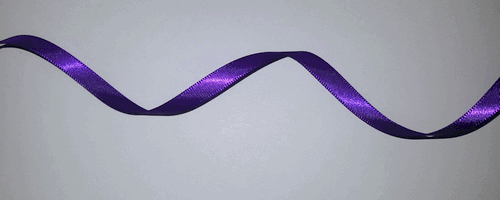 Purple Satin Ribbon 1/4 Inch - by the Yard